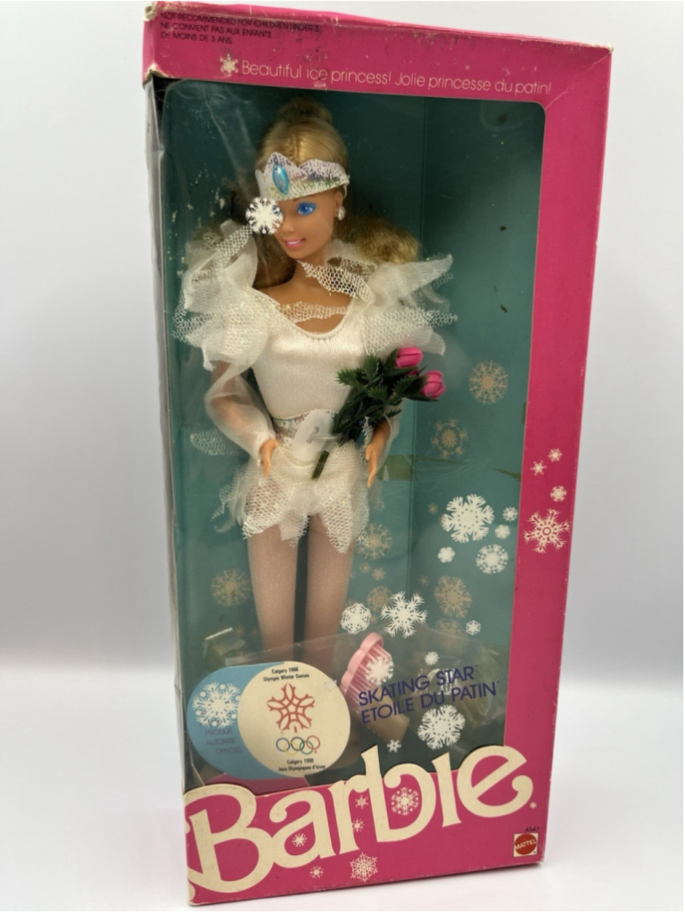 HTF Skating Star "Rare" Calgary Olympics Barbie Doll 1988 Mattel #4547 COLLECT
